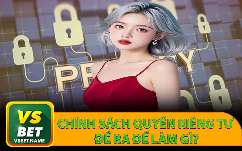 Chính sách quyền riêng tư đề ra để làm gì?