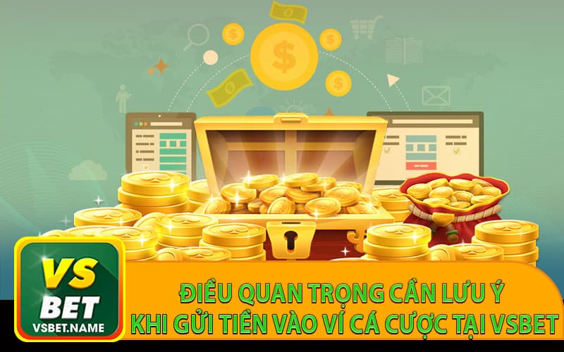 Điều quan trọng cần lưu ý khi gửi tiền vào ví cá cược tại Vsbet